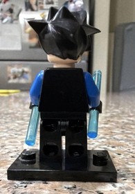 LEGO Nightwing Minifigure w/ 2 Light Blue Batons Set 7785 