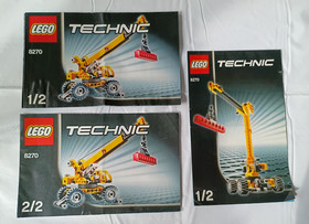 LEGO Technic Forklift Set Parts Plus other Machine Parts Plus 8270 Instructions