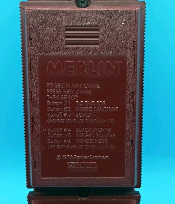 1978 MERLIN The Electronic Wizard Parker Brothers jogo não funciona reparo de peças - Imagem 3 de 4
