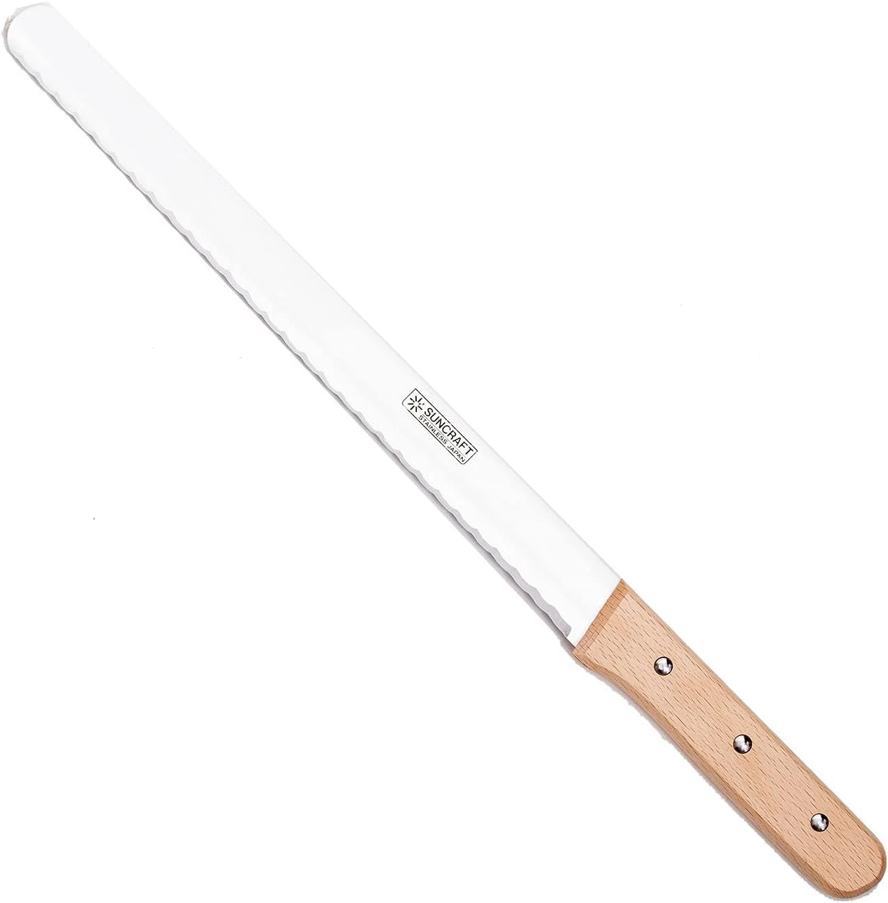 Suncraft Cake Knife Stainless Steel 31cm Wooden Handle PP-537 Blade 31 cm