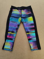 Careful Lab Life Leggings Womens Small Multicolour Cropped Activewear