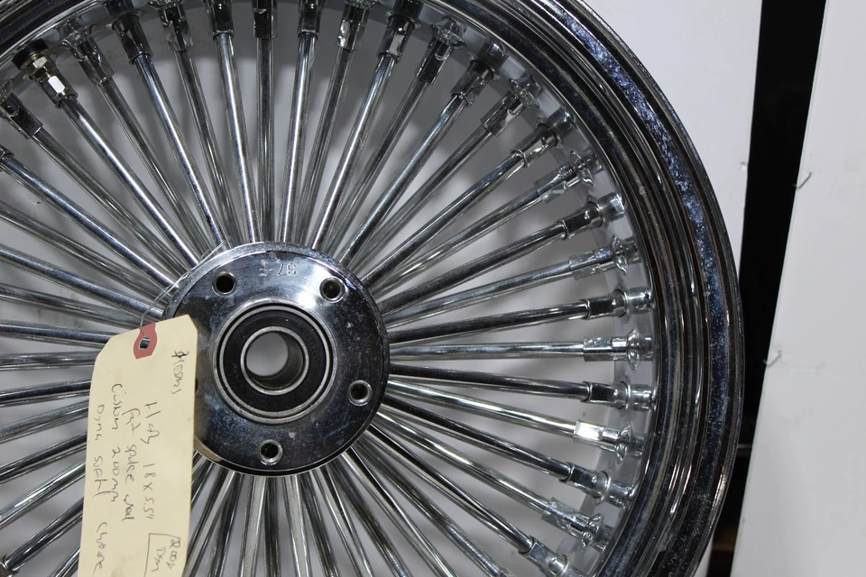 Rueda Harley 16x5.5" Fat Spoke Custom 200mm Dyna Softail Cromo Foto 3 de 4