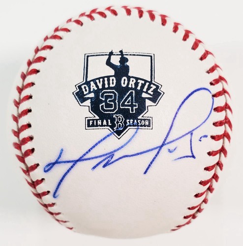 David Ortiz signiert letzte Saison MLB Baseball Red Sox Autogramm Fanatics MLB COA