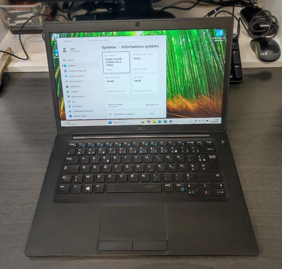 Dell Latitude 7490 · i5-8350U · 16GB · 256GB, photo 1 sur 5