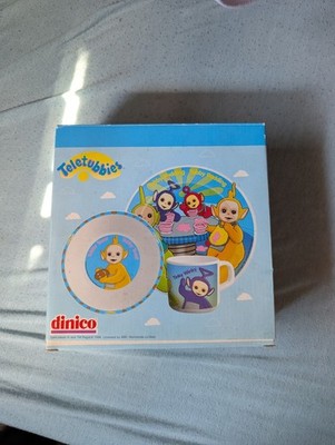 Vintage Teletubbies Kindergeschirr-Set dinico Melamin OVP Neu 1996
