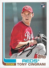 2013 Topps Archives BASEBALL Rookie Card #77 - TONY CINGRANI, Cincinnati Reds. rookie card picture