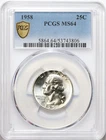 1958 25c Washington Silver Quarter PCGS MS64 - Great Luster / Nice Flashy Coin