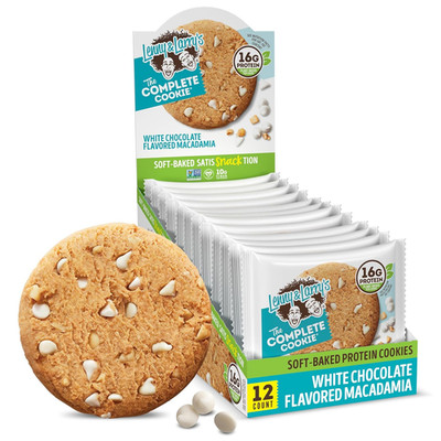 Protein Cookie, [White Chocolate Flavored Macadamia], Chewy Soft Baked, 16G Plan