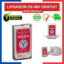 Ducale Origine Jeu de 78 Cartes Tarot à Jouer - Boîte Plastique Rouge