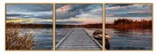 Malen nach Zahlen Sonnenaufgang am See - Triptychon NEU/OVP