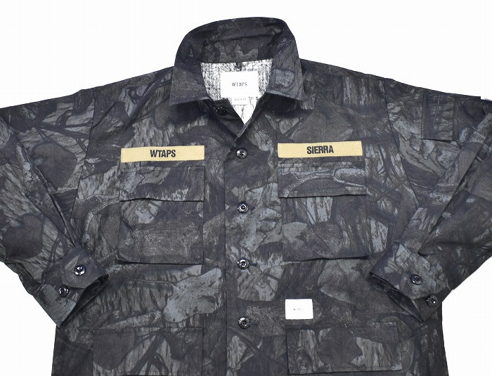 WTAPS Double Taps Jungle LS Shirt Ripstop Camo Cotton S Size WTAPS Double Taps Jungle LS Shirt Ripstop Camo Cotton S Size