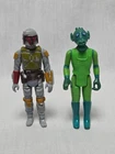 Star Wars Greedo And Boba Fett Hong Kong Vintage Kenner Figure No Weapons