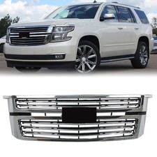 Chevy Tahoesuburban Ltz Style Front Upper Grille Grill Chrome For 2015-2020