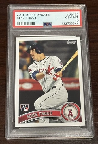 2011 Topps Update Mike Trout Iconic Rookie Card #US175 PSA 10 Gem Mint
