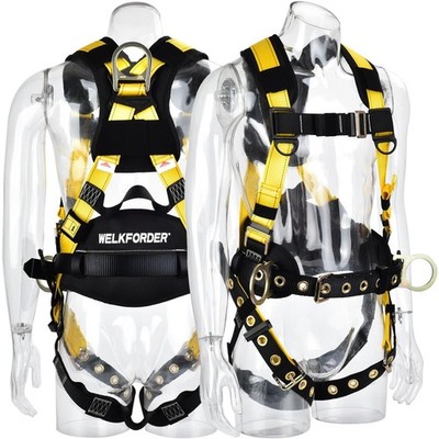 3D-Rings Fall Potection Safety Harness With Waist＆Leg Tounge Buckles|Waist & ...