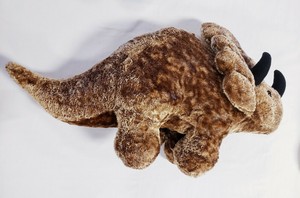 giant stuffed triceratops