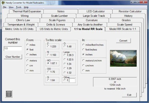 «Handy Converter» for Model Railroaders - Version 17 - Bild 3 von 3