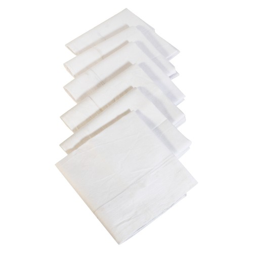 Rsinc Collezione Cotone Quadrato Multiuso Tovaglioli (Bianco 46X46CM)