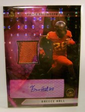 BREECE HALL 9 /10 5X7 AUTO AUTOGRAPH 2 COLOR RELIC SUPER GLOW THE BAR 2022