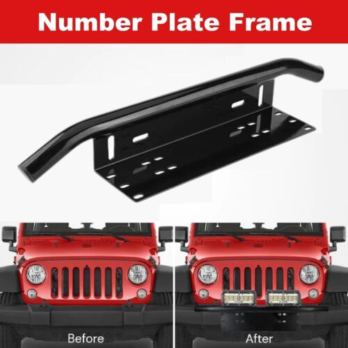 23" Number Plate Bullbar Frame For Driving Light Bar Mount Mounting Bracket - Picture 17 of 19