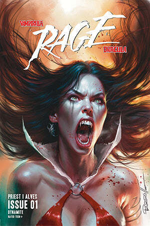 Cómic de dinamita cubierta de metal premium Vampirella Dracula Rage #1 Parrillo - Imagen 1 de 3