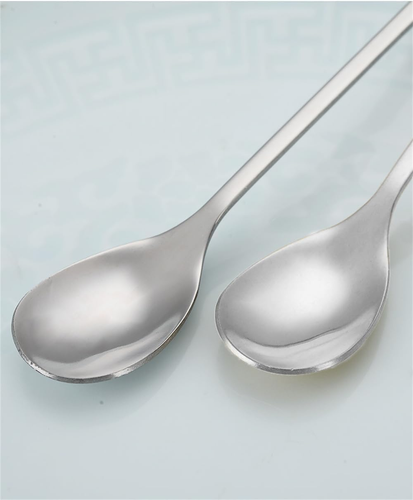 10 Pcs 4.9" Stainless Steel Silver Leaf Coffee Spoon Creative Tableware Dessert - Picture 6 of 12