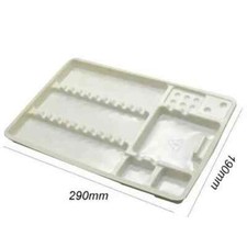 10 Pcs Dental Lab Partition Tray Pallets Disposable Segregated Placed 290*190mm