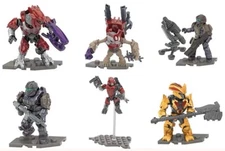 6PCS Mega Construx Halo Infinite Banished Garrison Brute Chieftain Elite Model