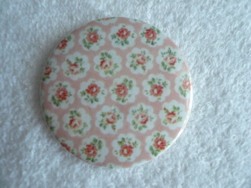 Cath Kidston Printed Paper Hand Made Small Mini Mirror ~ Key Ring ~ Magnet - Picture 21 of 21