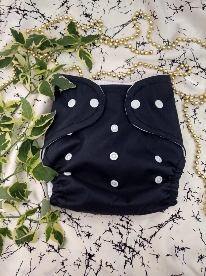 Washable Cloth Reusable Diapers Baby Diaper Pocket Inserts Adjustable Free size - Image 2 of 4