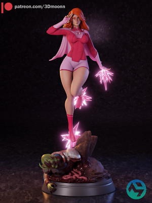 Atom Eve - Invincible - Model Kit Unpainted 3d Print GK Statue Figure - 3Dmoon