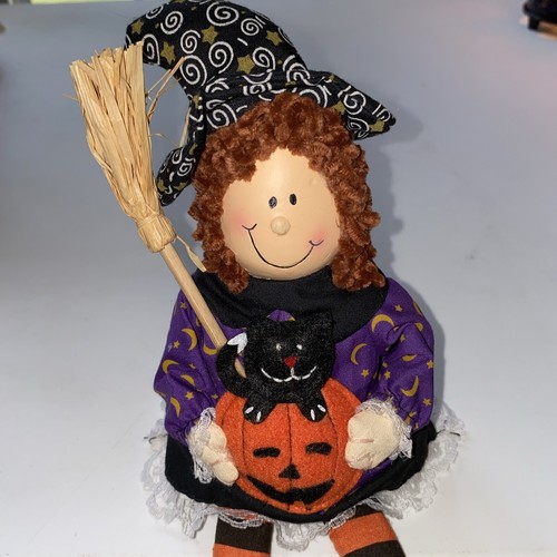 Avon Witch Porcelain Doll Shelf Sitter “ Witch On The Shelf” 12 Inches EUC - Picture 6 of 8