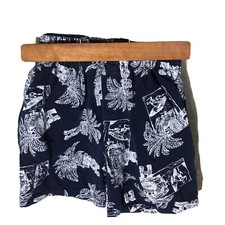 Monkey Wear Kid's Shorts Vintage 80s-90s size 6 blue white