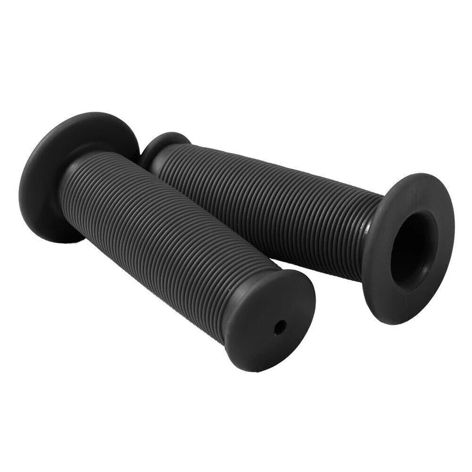 Empuñaduras de manillar de goma suave antideslizantes negras para bicicleta eléctrica scooter Foto 4 de 4