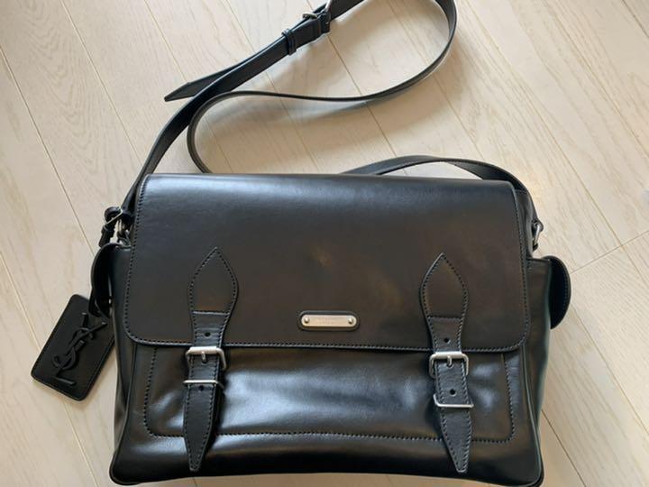 Charm borsa a tracolla originale Saint Laurent YSL in pelle di vitello dal Giappone