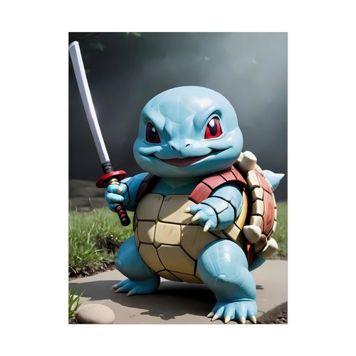 🐢 Ninja Samurai Kreaturen Poster - Gamer Wandbild - Retro Mashup Raumdeko - Bild 14 von 25