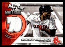2021 Topps Xander Bogaerts # Major League Material Relic White Jersey Red Sox