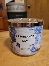 Bath & Body Works CASABLANCA LILY 14.5 OZ. 3 Wick Scented Candle RARE HTF NEW