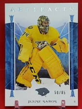 😱 2022-23 Artifacts Hockey Juuse Saros Light Blue Steel #’D 50/85 Nashville 😱