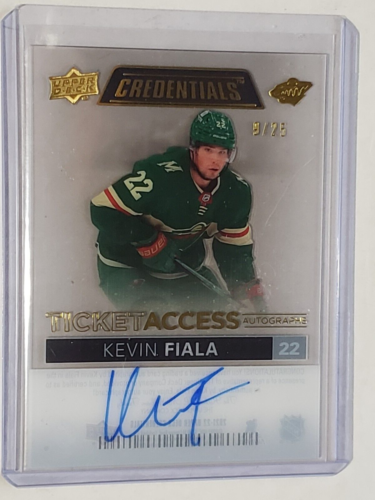 2021-22 Credentials KEVIN FIALA Ticket Access ACETATE AUTO! #TA-KF 9/25 WOW! - Picture 1 of 2