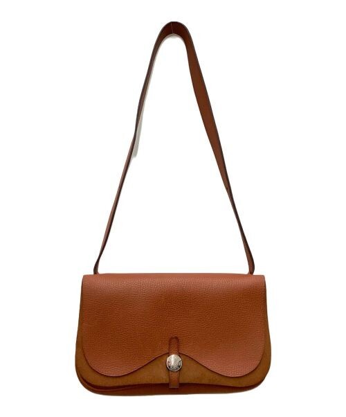 HERMES サックコロラド PM sac colorado HERMES Sac Colorado PM Canvas Leather Shoulder Bag Brown
