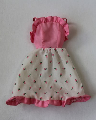 Vintage (1983) My First Barbie Fashion Pink Rosebud Dress | Mattel #4868