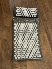 Acupressure Mat and Pillow Set for Back/Neck Pain Relief and Muscle Relaxation
