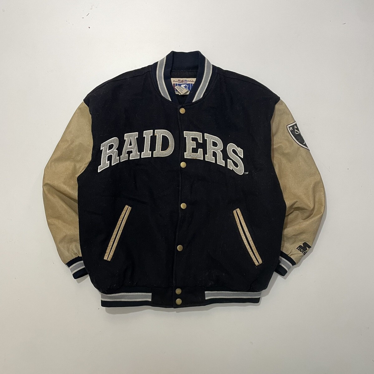 【激レア】00's NFL RAIDERS VARSITY JACKET NFL Vintage Raiders Jacket | Raiders Varsity Jacket - Jacket Hub