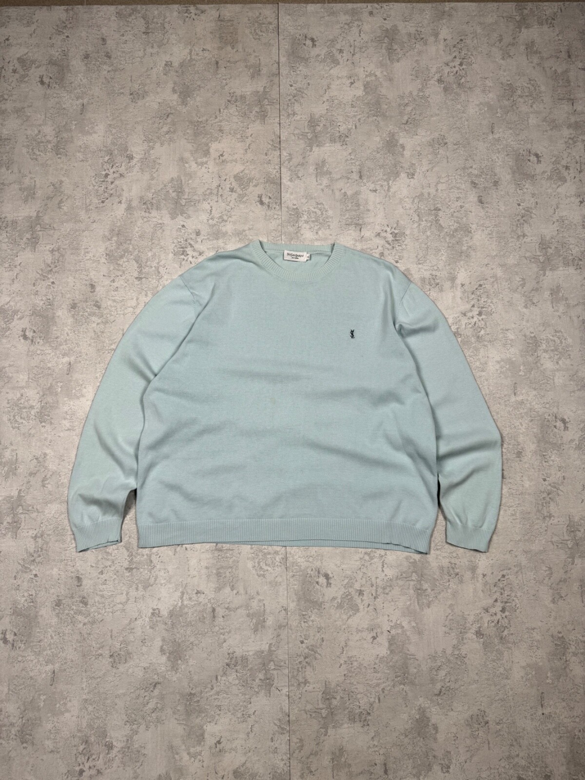 Maglione Yves Saint Laurent blu chiaro taglia XL