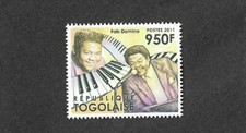 Fats Domino jazz Music stamp single value mnh-2011 Togo