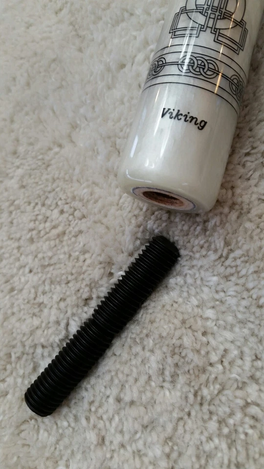 VIKING CUE IN STOCK, Viking Pool Cue, 2 oz Weight (2) 1 oz. Weight Bolts, Viking & Valhalla