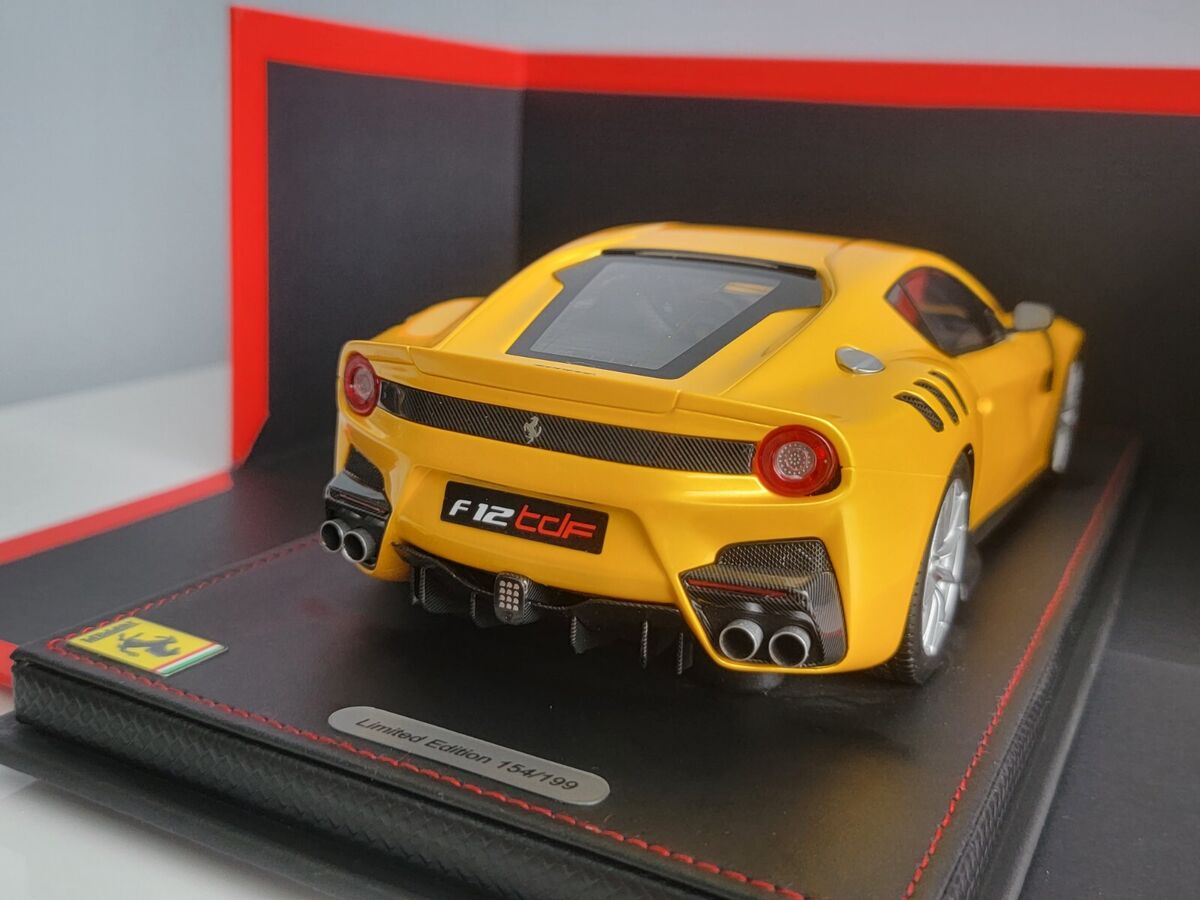 1:18 BBR Ferrari F12 TDF Giallo Tristrato Yellow w/ Black 1:18 BBR Ferrari F12 TDF Giallo Tristrato Yellow w/ Black