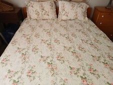 Ralph Lauren Meadow Way F/Q Duvet Cover 3pcs. Set-100 Cotton-Gorgeous 1990's