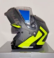 HJC c91 Nepos Modular SunScreen Snowmobile Helmet Hi-Viz Yellow SM Small